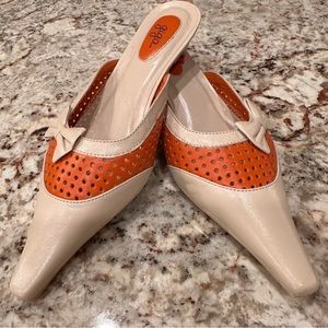 Chic Beige and Orange Women's Shoes